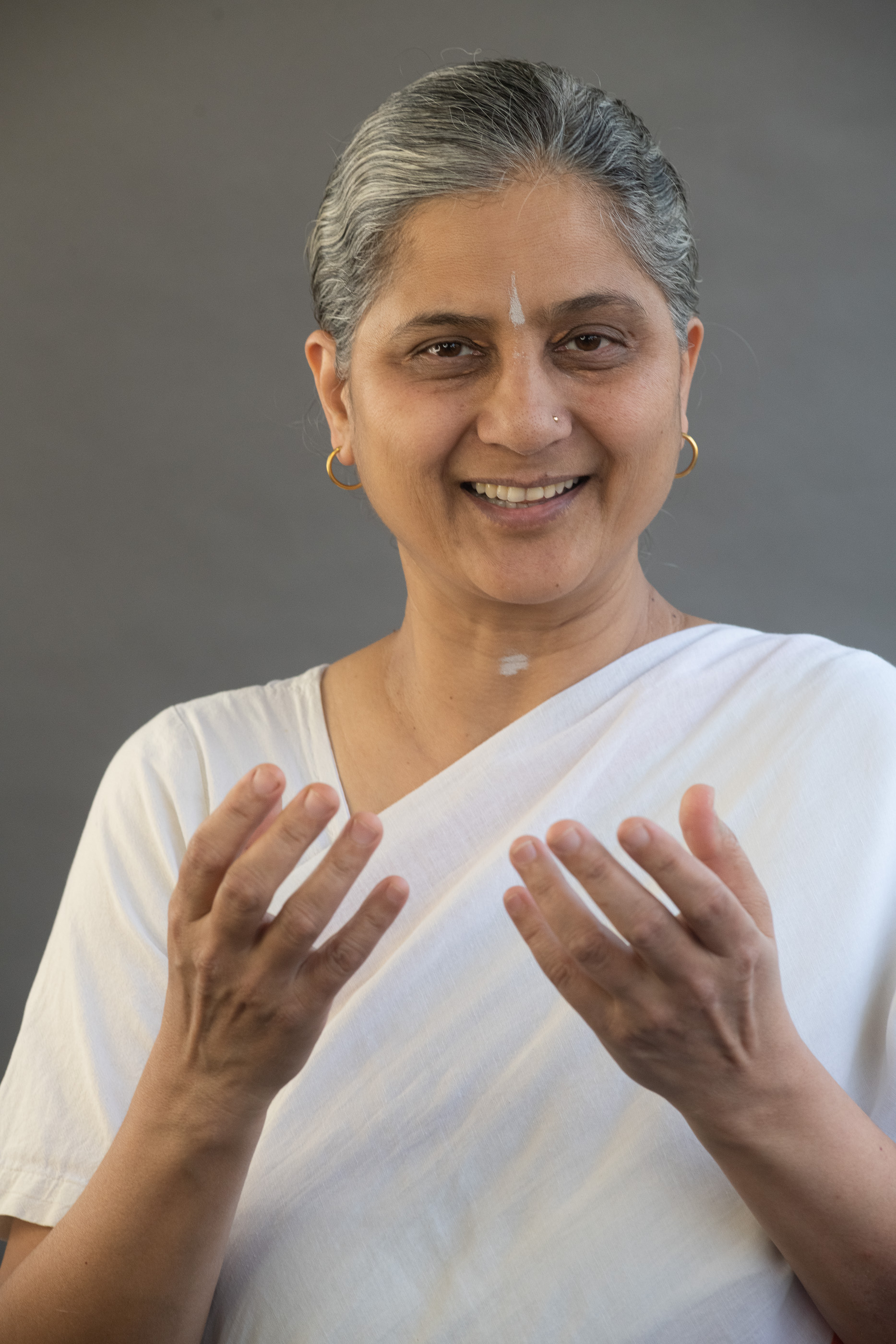 Dr. Rajani Pradhan, founder and teacher at Nādalaya Yoga