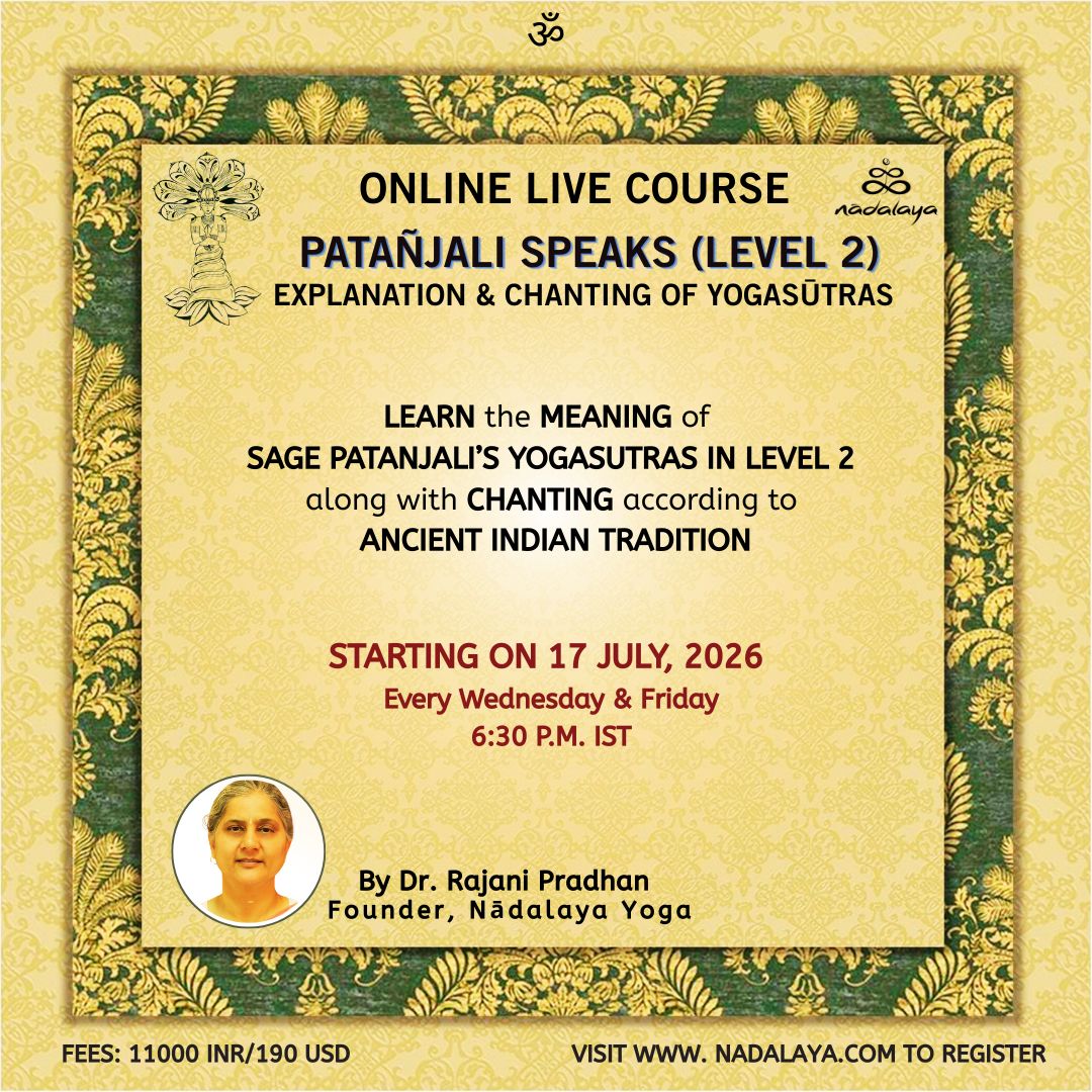 Course poster for Patañjali Speaks Level 2.